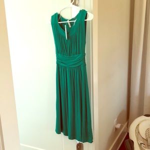 XS Green midi length maternity dress